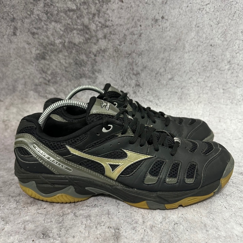 Mizuno Wave Rally 2‎ Indoor Sports Shoes Womens 11 Black Grey 9KV-18705